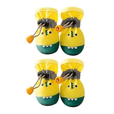 Imagem de Botas de cachorro respirável sapatos de caminhada com estampa de crocodilo sapatos para cães com cordão para proteção de pavimento quente patas antiderrapante para animais de estimação sapatos para cães protetor de patas praia cachorro