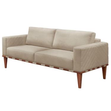 Imagem de Sofá Namoradeira Bella Luxo Castellar Móbile Corino Off White