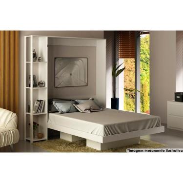 Imagem de Cama Dobrável Multifuncional Articulada CM8014 Branco - Tecno Mobili
