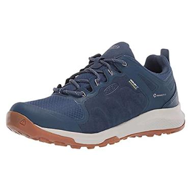 Imagem de KEEN Tênis masculino para caminhada impermeável Explore, Majolica Azul/Satélite, 10