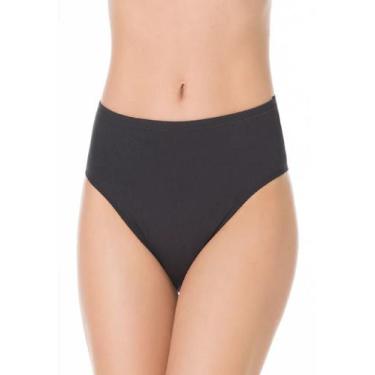 Imagem de Calcinha Cintura Alta Reforçada Liz Lingerie - Ref. 50330, Preto, M