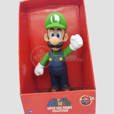 Imagem de Boneco Luigi Grande Super Size 23Cm - Super Mario