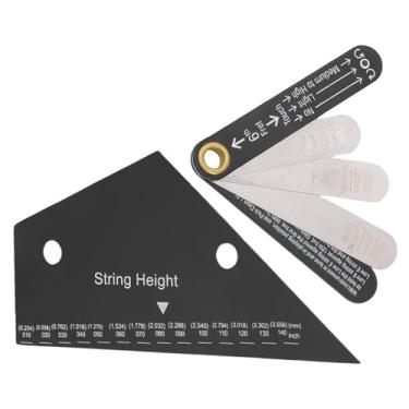 Imagem de Depisuta Truss Rod Gage de Guitarra, Pacote Combinado de Medidor de Ação de Cordas de Aço Inoxidável, Régua de Altura de Cordas de Guitarra para Guitarras Elétricas, Acústicas e Clássicas