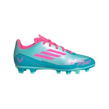 Imagem de Chuteira Campo Adidas F50 Club Flexible Ground Messi Jr Flash Aqu/lucid Pink/lucid Cyan Ih0932 27