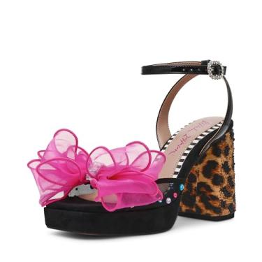 Imagem de Betsey Johnson Plataforma feminina Palloma, Preto Multi, 40