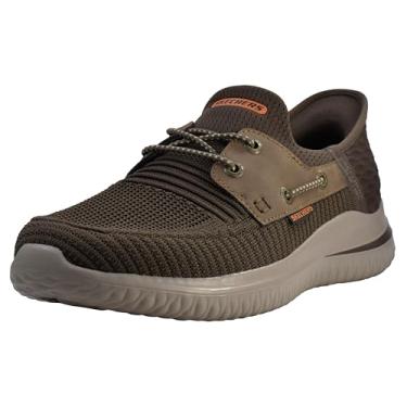 Imagem de Skechers Slip-ins masculinos: Delson 3.0-Roth Loafer, Chocolate, 40
