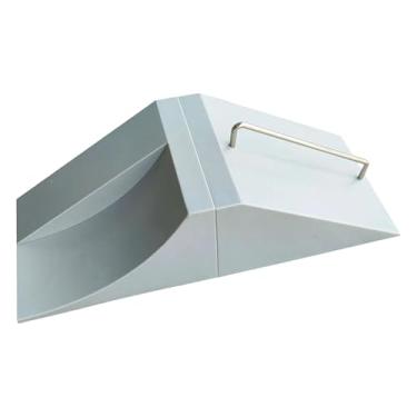 Imagem de Dynwave Rampa de Skate para Parque de Skate, Multiuso, Cinza, Brinquedo de Treinamento, Desenvolvimento de Habilidades para Crianças e Adultos, e, Rampa