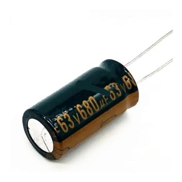 Imagem de 30 pçs/lote T31 alta frequência baixa impedância 63v 680UF Capacitor eletrolítico de alumínio tamanho 13 * 25 680UF 63v 20%