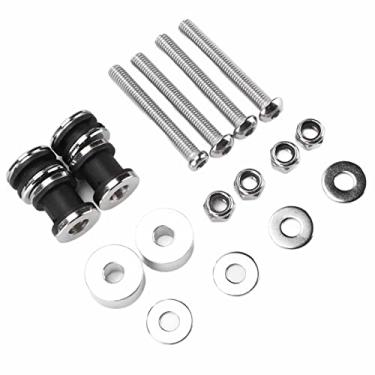 Imagem de Tbest Kit de ferragens de ancoragem para encosto Sissy Bar destacável de substituição ajustável para FLSTC FXSTSB FXSTS FXSTC FLSTF 1984 FXST FXSTB 1987 FLSTN 1993