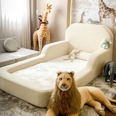 Imagem de Cama Montessoriana Infantil Solteiro - Com colchão - Little Duck (Linho)