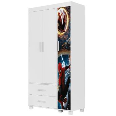 Imagem de Guarda Roupa Infantil 89cm Com 3 Portas Herói Aranha Z53 - Mpozenato