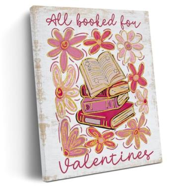 Imagem de Boho Floral Decor Book Lovers Gifts Bookish Gifts for Teacher Canvas Wall Art Wall Decor, Valentine Girls Room Prints Poster Painting Artwork for Office, Home, Quarto, Sala de estar, 28 x 38 cm