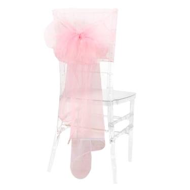 Imagem de Naroote Decoração de Casamento Cadeira Traseira Elegante Fio Conjunto para Banquetes e Casamentos Cadeira Arcos Faixas Brancas 10 Peças (160.05)