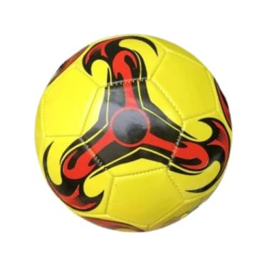 Imagem de Bola De Futebol Couro Sintético Costurada Escolha Sua Cor (Amarelo)