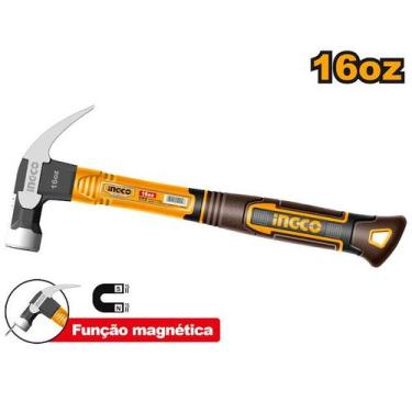 Imagem de Martelo Unha Magnético 450 g Forjado 29 mm INGCO