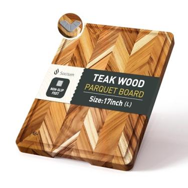 Imagem de Tábua de cortar, tábua de cortar madeira, tábua de charcutaria, dupla face, tábua de servir, cozinha, essencial, casa, aquecimento, anfitriã, presente bandeja de servir para Natal, casamento