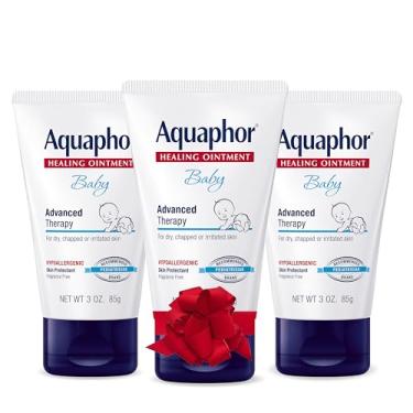 Imagem de Aquaphor Baby Healing Ointment, Advanced Therapy for Chapped Cheeks and Diaper Rash, 3 Ounce (Pack of 3)