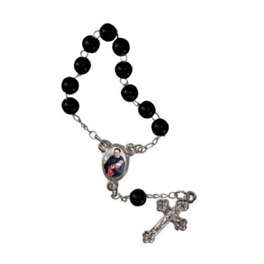 Imagem de 50 unidades Mini terço com foto de São Vicente de Paulo - SJO Artigos 