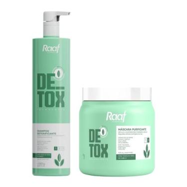 Imagem de Kit Detox Capilar Shampoo 1L + Máscara Purificante 1kg Raaf Cosmetics