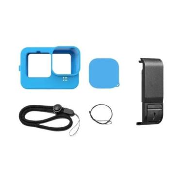 Imagem de Capa De Bateria De Silicone Preta Para GoPro Hero 13 12 11 10 Acessóri