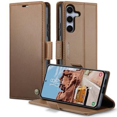 Imagem de owlhold Capa carteira para Samsung Galaxy S25 Plus, capa magnética flip, bloqueio RFID, 3 porta-cartões, suporte, couro PU moderno, capa de telefone TPU à prova de choque para Samsung Galaxy S25 Plus