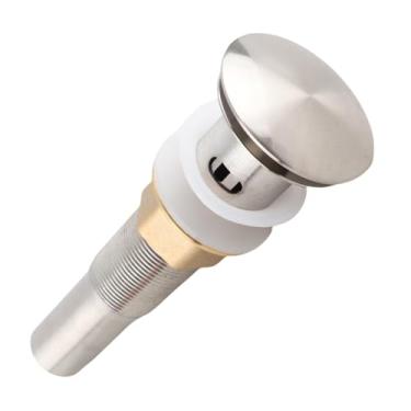 Imagem de GLOGLOW Dreno de Pia de Aço Inoxidável Com Filtro Antientupimento, Rolha de Latão Durável, Ideal para Pias de BANHEIRO e Uso Doméstico, Mede 8,7 pol. de Altura BANHEIRO