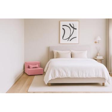 Imagem de Escadinha Rampa para Pet 2 Degraus com Osso, para Gato e Cachorro, Ideal para Sofá e Cama, Espumada Resistente Luxo (Rosa)