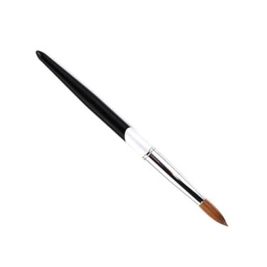 Imagem de #8/#10/#12#/#14/#16 Kolinsky Hair Sable Brush Acrylic Nail Brush Art Tool Caneta UV Gel para esculpir