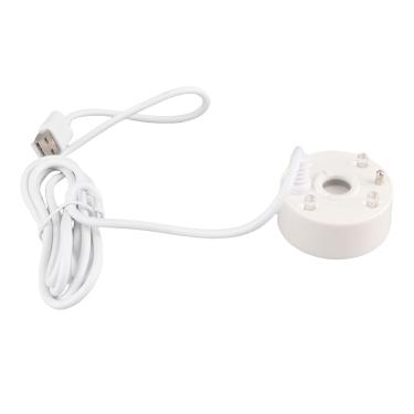 Imagem de Estink Fabricante de Névoa Ultrassônica, Nebulizador de água de 400mL/H Com 4 Luzes LED de Mudança de Cor para Tanque de Peixes de Lago, Decoração de Halloween e Fonte Interna Externa (WHITE)