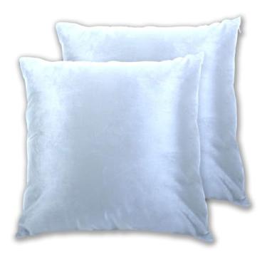 Imagem de Joitme Conjunto de 2 almofadas decorativas elegantes azuis claras, cinza, degradê, 2 almofadas decorativas para sofá, 50 x 50 cm, 2 peças