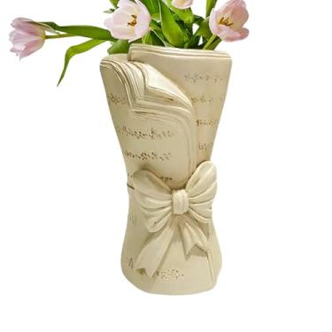 Imagem de Vaso Em Forma De Livro | Mini Suporte De Flores Estético Decoração Para Casa | Vaso de Destaque Moderno - Para Sala de Jantar Quarto Escrivaninha Entrada Vitrine Prateleira Parapeito Lareira Criado-Mu