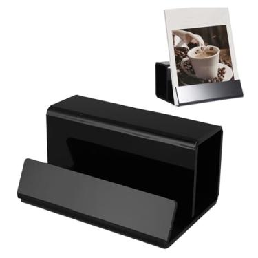 Imagem de Suporte de gravação, suporte de acrílico para álbuns LP, toca-discos, decoração, suporte de exibição para amantes de discos (preto)