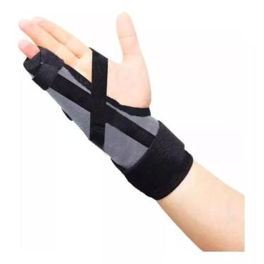 Imagem de Tala Dedos Da Mão Anelar E Mindinho Fratura Lesão Metacarpo Cinza - Ra
