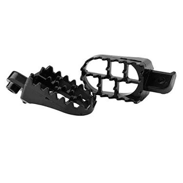 Imagem de Generic Pedaleiras para Pés de Motocicleta, Liga de Alumínio de, Apoio para Os Pés Antiderrapante Adequado para PW50 PW80 TW200, 2 Peças de Pedais Pretos para Descanso de para Ciclistas Dite