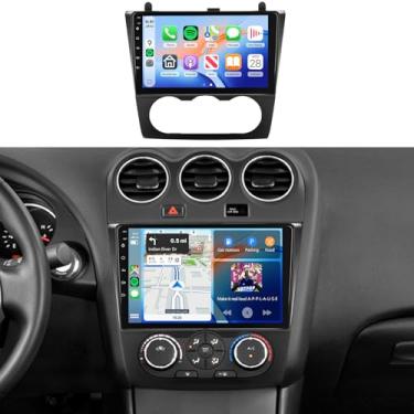 Imagem de Rádio estéreo 4 + 64 G para Nissan Altima 2008-2012 (manual A/C), tela sensível ao toque IPS de 9 polegadas/Android 13/Wireless CarPlay/Android Auto/DSP 32 EQ/GPS/WiFi/5.0Bluetooth/FM/RDS/SWC/AHD