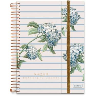 Imagem de Caderno, Cadersil, 1 Matéria, Capa Dura, Colegial, Natus, com Elástico e Blocos de Adesivos, 80 Folhas, Sortido