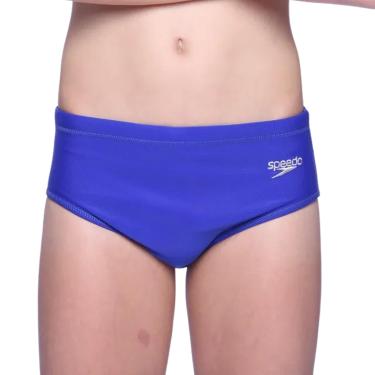 Imagem de Sunga Juvenil, Speedo, Solid, Lycra Lisa com Forro Interno e Alta Durabilidade, Tamanho Teen, tamanho 14 - Azul