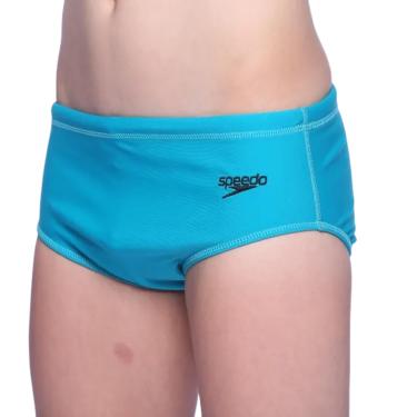 Imagem de Sunga Juvenil, Speedo, Solid, Lycra Lisa com Forro Interno e Alta Durabilidade, Tamanho Teen, tamanho 14 - Azul Céu