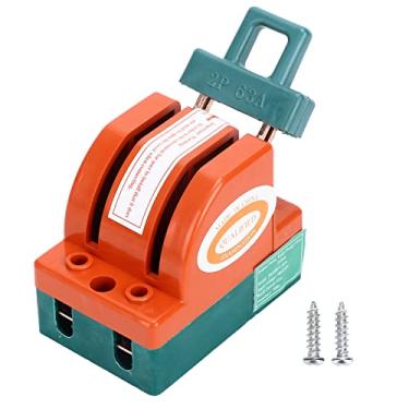 Imagem de Hyuduo Faca, Interruptor de Desconexão 2P 63A AC 220V Com Material de Cobre ABS, Conexão de Terminal, para Disjuntores à Prova de Falhas, Interruptores de Gerador de Backup,