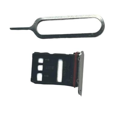 Imagem de zhxchzhi Suporte de bandeja de cartão SIM duplo OEM + pino compatível com ZTE Nubia RedMagic 10 pro Parts Prata