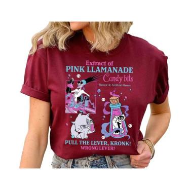 Imagem de Camiseta De Algodão Retro Disney Emperor New Groove Para Mulheres E Ho