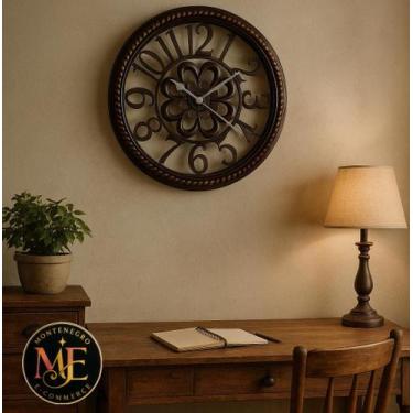 Imagem de Relógio de Parede Gigamte 50CM Decoração Elegante Clássico Acabamento 