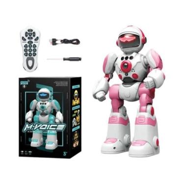 Imagem de Brinquedo Robô RC Para Crianças Com Controle Por Voz E Gestos, Program