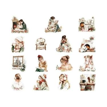 Imagem de Adesivos Decorativos Para Diário De Casamento Romântico, Scrapbooking,