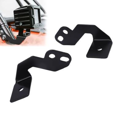 Imagem de TARSHYRY 2 Pces um Pilar Conduziu Suportes de Montagem de Luz Pod para Xp 1000 900 800, Suportes de Luz de Cubo Lateral Utv de Metal Resistente à Ferrugem