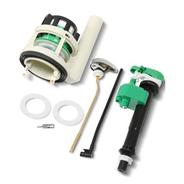 Imagem de Kit de peças de reposição de vaso sanitário de 7 cm adequado para a maioria dos banheiros de uma peça, peças de reposição adequadas para vaso sanitário da série TOTOTO, inclui válvula de drenagem