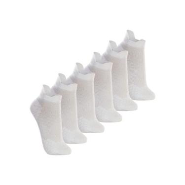 Imagem de Kit com 6 Meias Performance Running Lupo 15570-001, Branco, 37-40