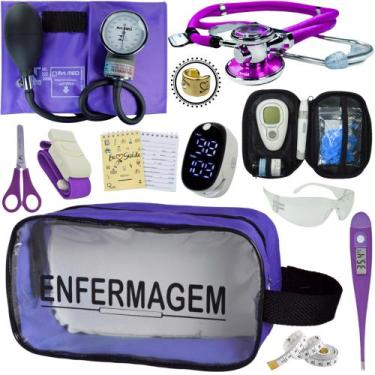 Imagem de Kit Enfermagem Aparelho Pressão Esteto Frete Grátis Promocao - Love Sa