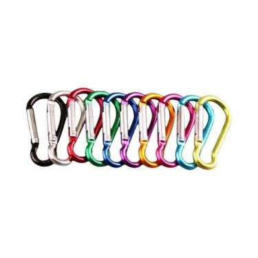 Imagem de Mosquetão Duplo Portátil Multiuso Com Ganchos Em S Giratórios 360 Grau