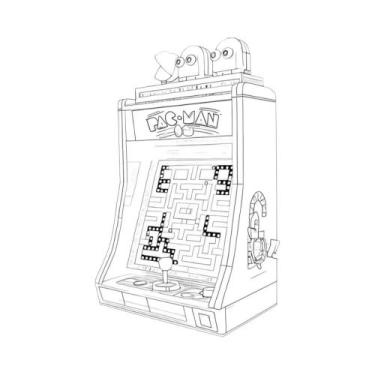 Imagem de 2651 Peças Blocos De Montar Criativos De Gabinete De Arcade Para Crian